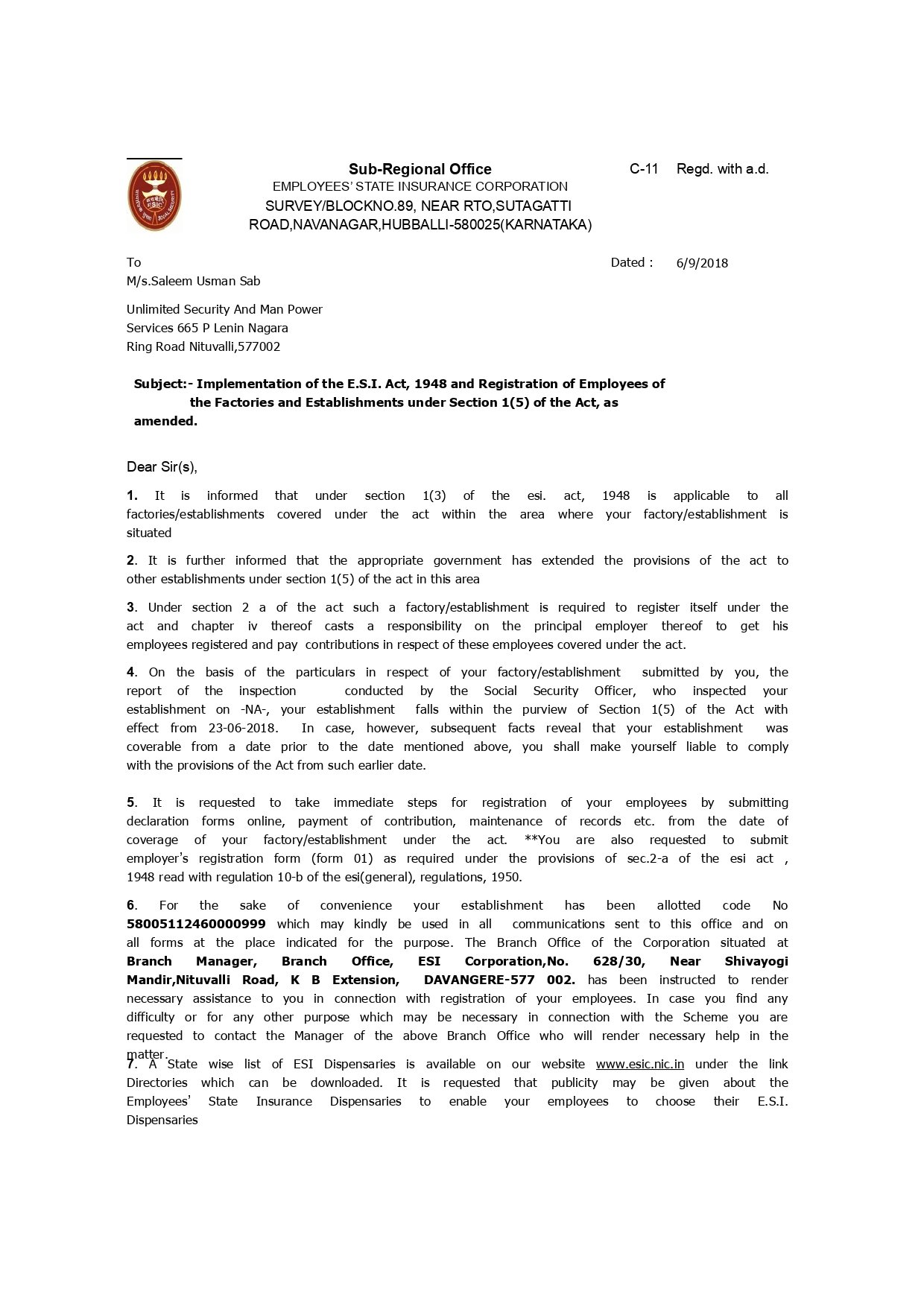 Business Registration